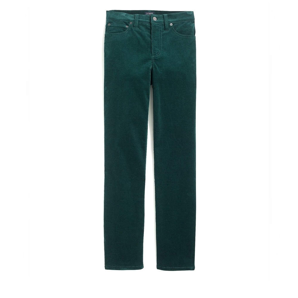 J. Crew Green Corduroy Skinny Jeans Size 27